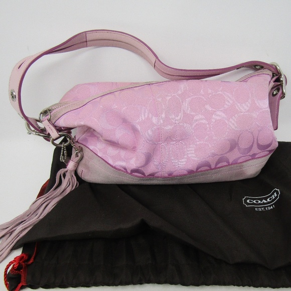 Coach Signature East West Bag Pink Breast Cancer